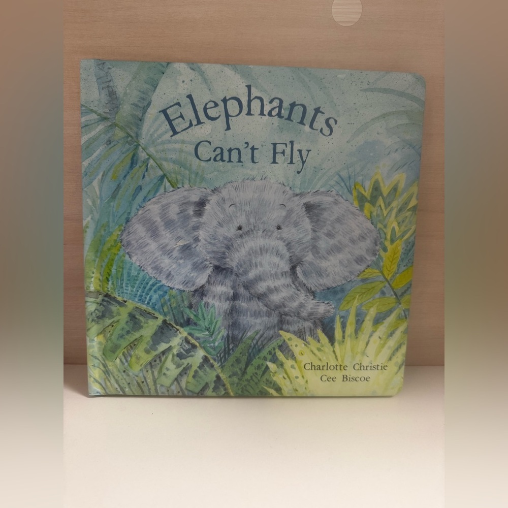 $14 ADD‎ ON Jellycat Elephant Book Elephants Can’t Fly